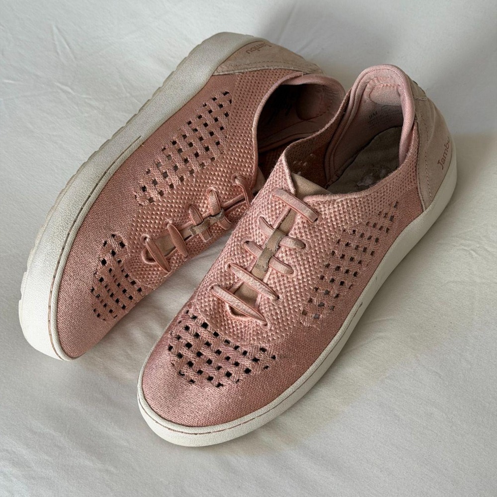 JBU by Jambu Solar Women 9M Blush Pink Mesh Knit Comfort Walking Sneakers